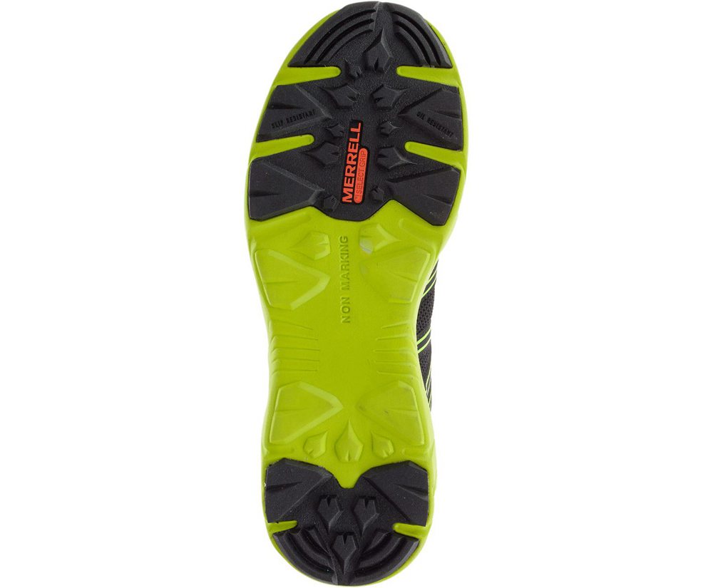 Merrell Sneakers Black/Green - Fullbench Superlite Alloy Toe - Mens 01LAOQKZG